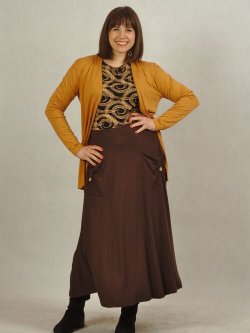 Kardigan miodowy niezapinany /837/