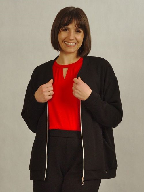 Bluza czarna rozpinana /868/