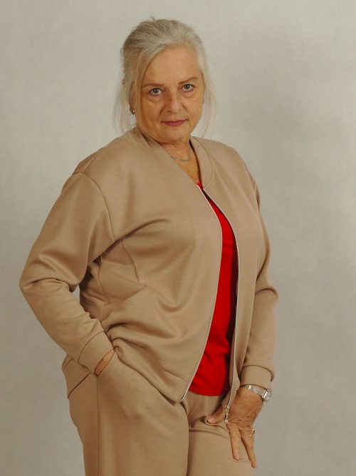 Bluza beżowa rozpinana /868/